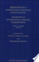 Repertory of International Arbitral Jurisprudence, 1919-1945
