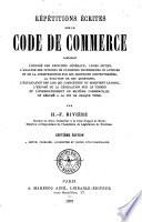 Répétitions écrites sur le Code de commerce