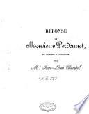 Réponse de Monsieur Perdonnet au Mémoire à consulter pour Mr Jean-Louis Champel