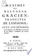 Reponses aux Critiques de l'Homme universel & du Heros