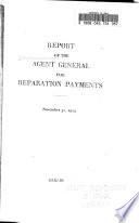 Report of the Agent General for Reparation Paymets. May 30, 1925-[May 21, 1930]