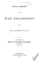 Report of the Chief of Engineers