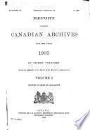 Report of the Work of the Public Archives
