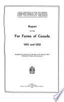 Report on the Fur Farms of Canada