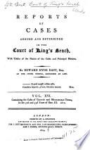 Reports of Cases Argued and Determined in the Court of King's Bench