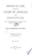 Reports of Cases Decided in the Court of Appeals of the State of New York