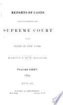 Reports of Cases Heard and Determined in the Supreme Court of the State of New York