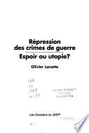 Répression des crimes de guerre