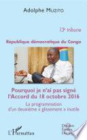République démocratique du Congo 13e tribune