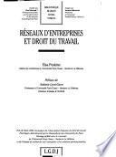 Réseaux d'entreprises et droit du travail