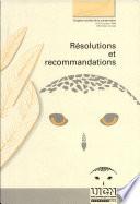 Résolutions et recommandations