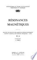 Résonances magnétiques