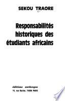 Responsabilités historiques des étudiants africains