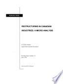 Restructuration de L'industrie Canadienne