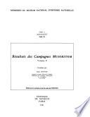 Résultats des campagnes MUSORSTOM.