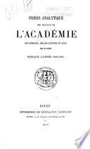 Résumé analytique des travaux