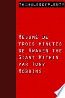 Résumé de 3 minutes de « Awaken the Giant Within » par Tony Robbins