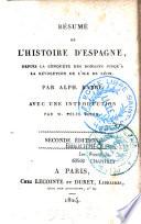 Résumé de l'Histoire d'Espagne