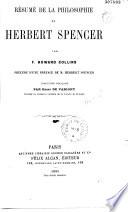 Résumé de la philosophie de Herbert Spencer
