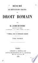 Résumé de répétitions écrites de droit romain
