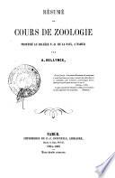 Resume du cours de zoologie professe au College N.-D. de la Paix, a Namur
