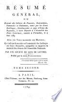 Résumé général: Noblesse