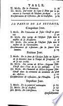 Retraites de dix jours pour les éxercices spirituels, et de trois jours en faveur des novices qui veulent se disposer à faire leur profession. Avec les meditations sur les fêtes des Saints de l'ordre de S. Augustin. Par le Pere H. P. religieux du même ordre