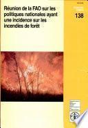 Reunion de la FAO sur les politiques nationales ayant une incidence sur les incendies de foret