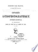 Réunion du Comité international permanent pour l'exécution de la carte photographique du ciel