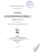 Réunion du Comité international permanent pour l'exécution de la carte photographique du ciel