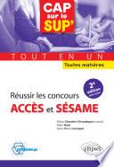 Réussir les concours Accès et Sésame • tout en un • toutes matières - 2e édition mise à jour