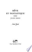 Rêve et fantastique chez Julien Green