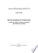 Révélation(s) et parole(s)