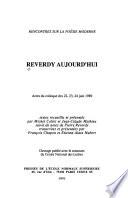 Reverdy aujourd'hui
