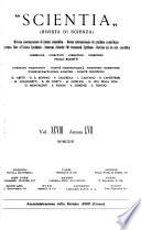 Revista di scienza, organo internazionale di sintesi scientifica