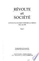 Révolte et société