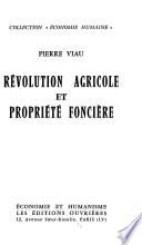 Révolution agricole et propriété foncière
