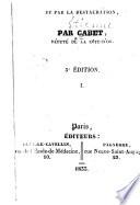 Révolution de 1830 et situation présente (Novembre, 1833)