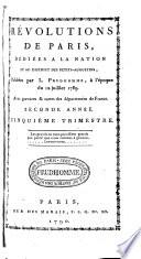 Révolutions de Paris, dédiées à la nation et au district des Petits-Augustins
