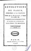 RÉVOLUTIONS DE PARIS