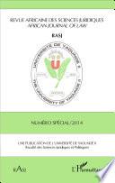 Revue Africaine des Sciences Juridiques RASJ