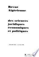 Revue algérienne des sciences juridiques, économiques et politiques