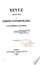 Revue analytique et critique des romans contemporains