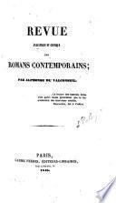 Revue analytique et critique des romans contemporains