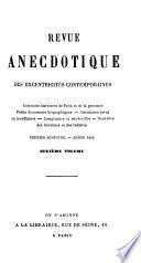 Revue anecdotique des lettres et des arts [afterw.] des eccentricités contemporaines. Vol.1-nouv. sér., vol.6 [mispr. 5].