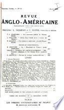 Revue anglo-américaine ...