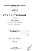 Revue anthropologique