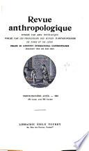 Revue anthropologique