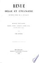 Revue belge et étrangère