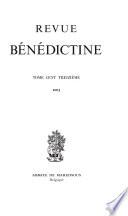Revue bénédictine